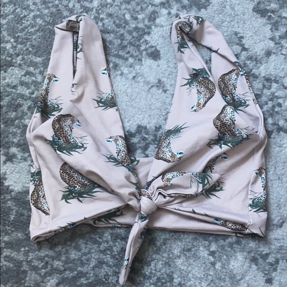 Montce Swim Mocha Cheetah top